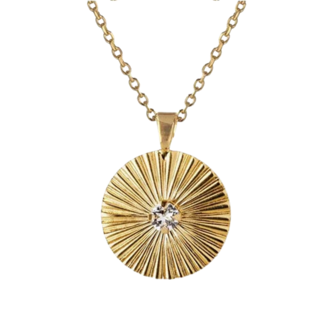 ODESSA NECKLACE GOLD CRYSTAL