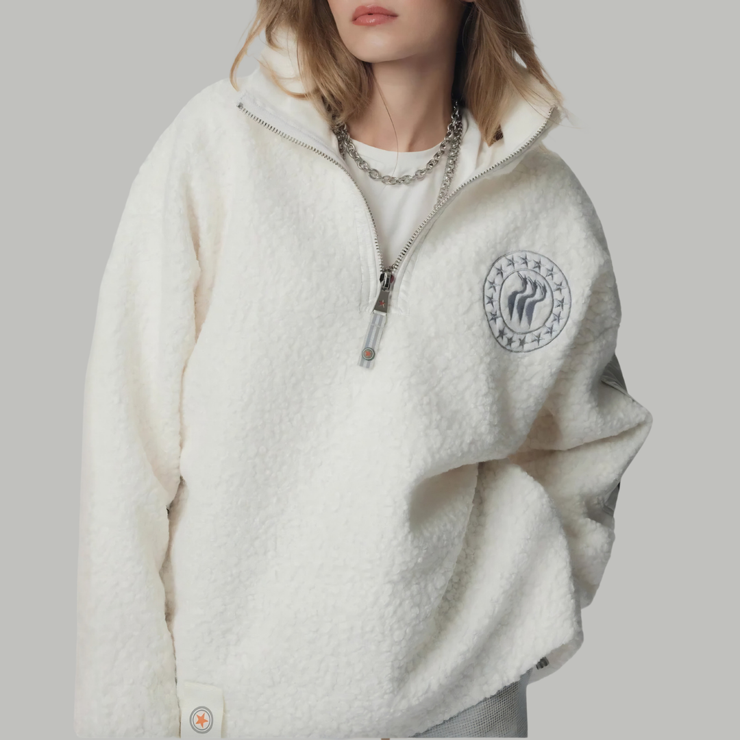 Nini Half Zip White