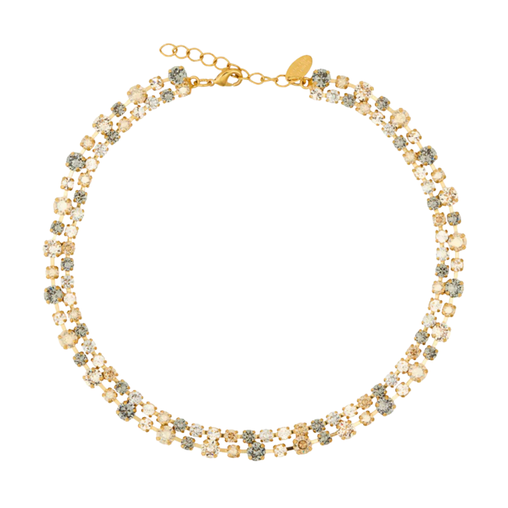 MINI POMONA NECKLACE GOLD BLACK GOLDEN COMBO