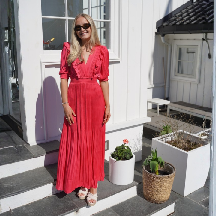 LOVISA Solid Long Dress Pink