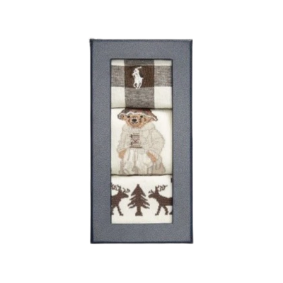 POLO BEAR CREW SOCK 3-PACK GIFT SET