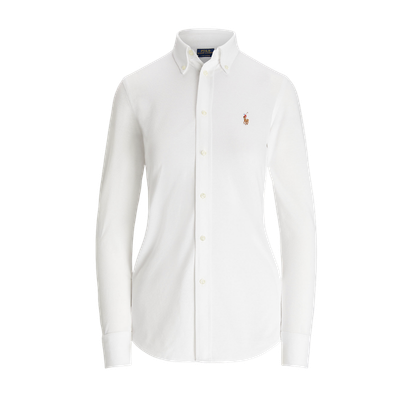 SLIM FIT KNIT COTTON OXFORD SHIRT
