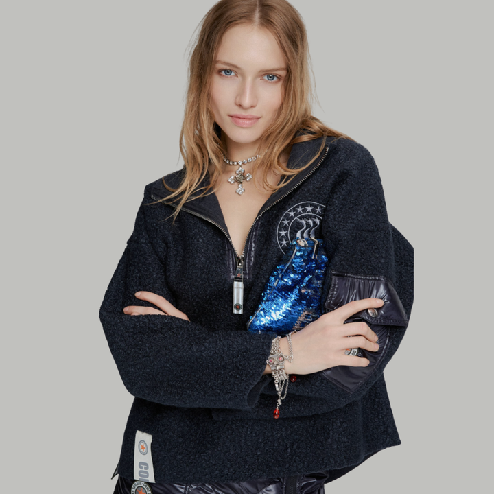 Nini Half Zip Navy