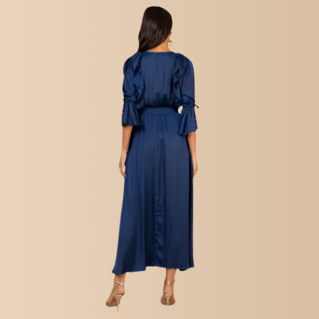 Meridian Solid Dress Indigo