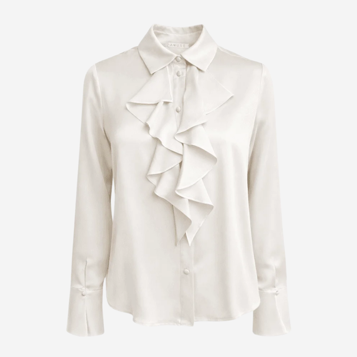Lillie Silkebluse Off-White