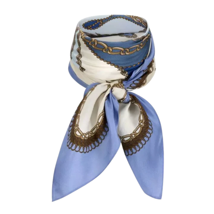 Blue Horse Silk Scarf
