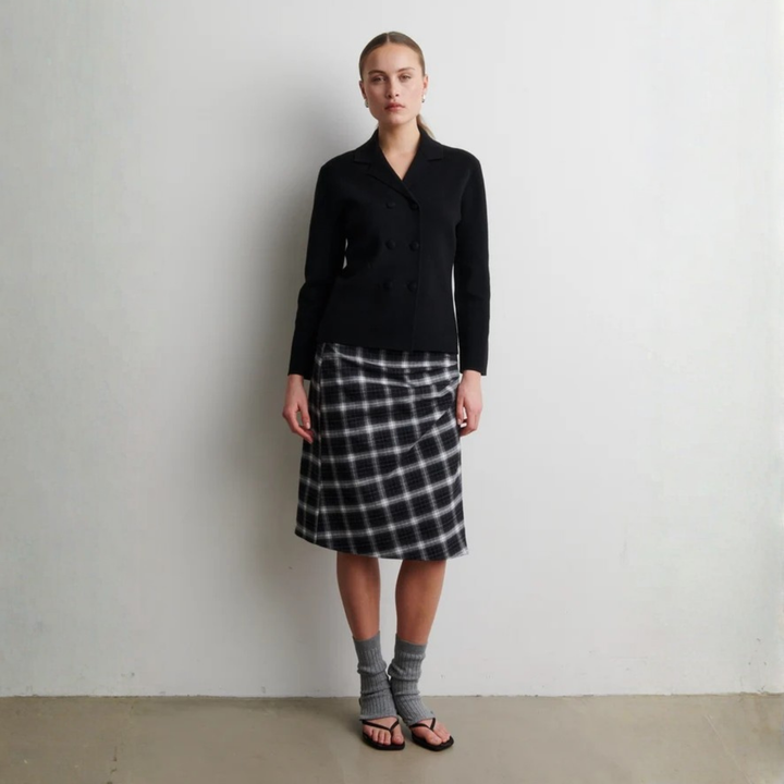 Octava Knit Blazer Black