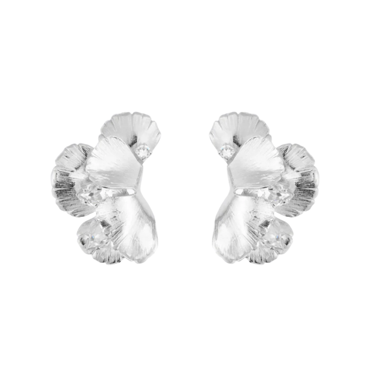 MALVA EARRINGS RHODIUM CRYSTAL