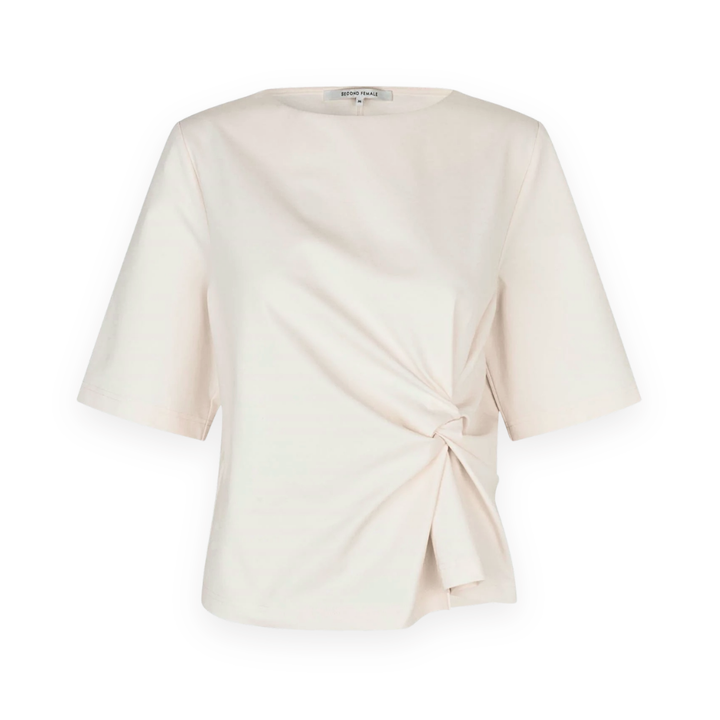 Arkai Drape Tee Eggnog