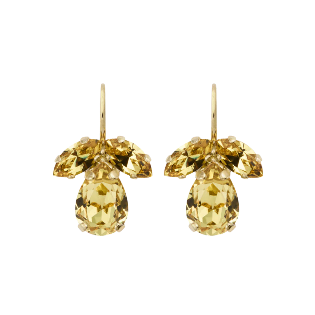 PETITE TIMO EARRINGS GOLD DARK JONQUIL