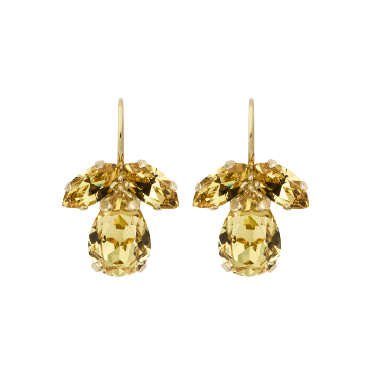 PETITE TIMO EARRINGS GOLD DARK JONQUIL