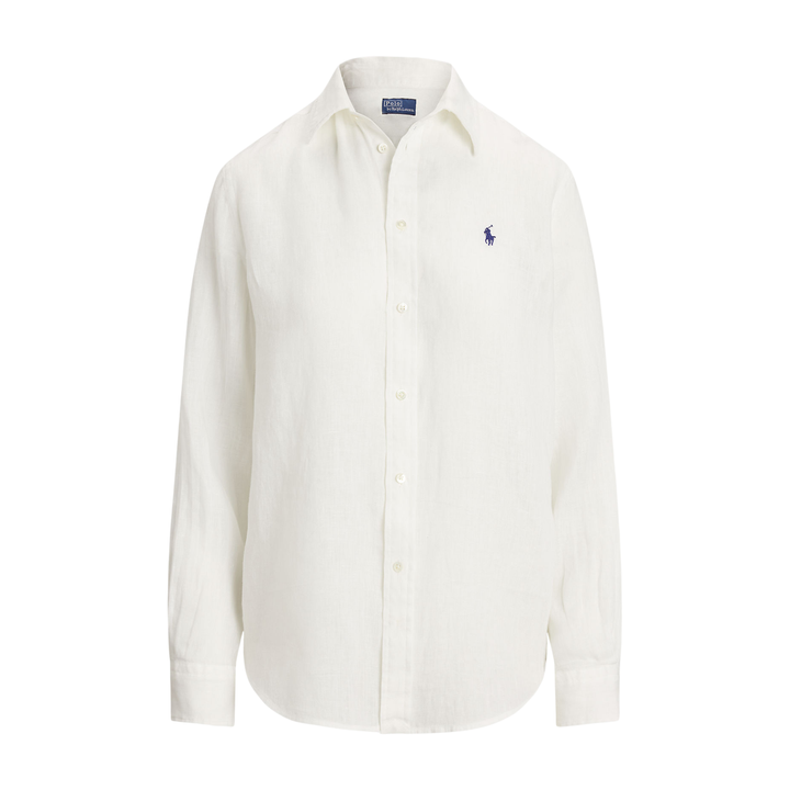 CLASSIC FIT LINEN SHIRT White