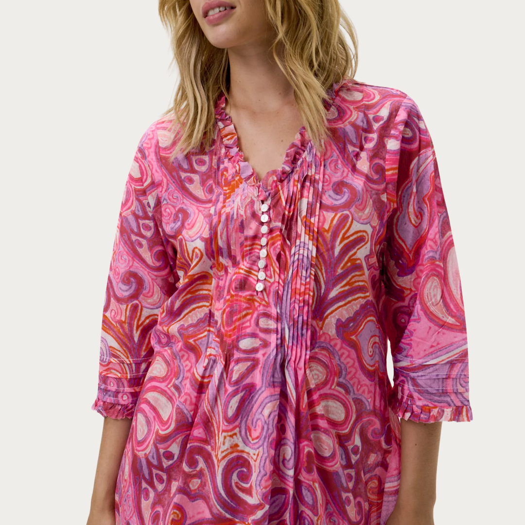 Long Poppy Merida Pink Swirl