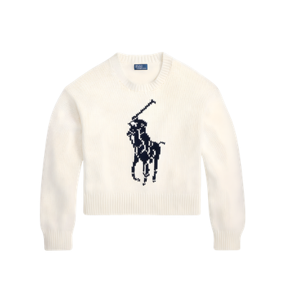 BIG PONY BOMULLSGENSER MED RUND HALS