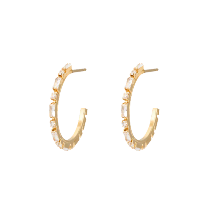 EVELYNE LOOPS GOLD CRYSTAL