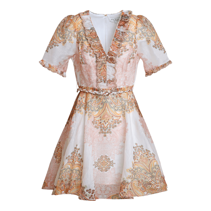 MICAH Silk Linen Dress Ivory