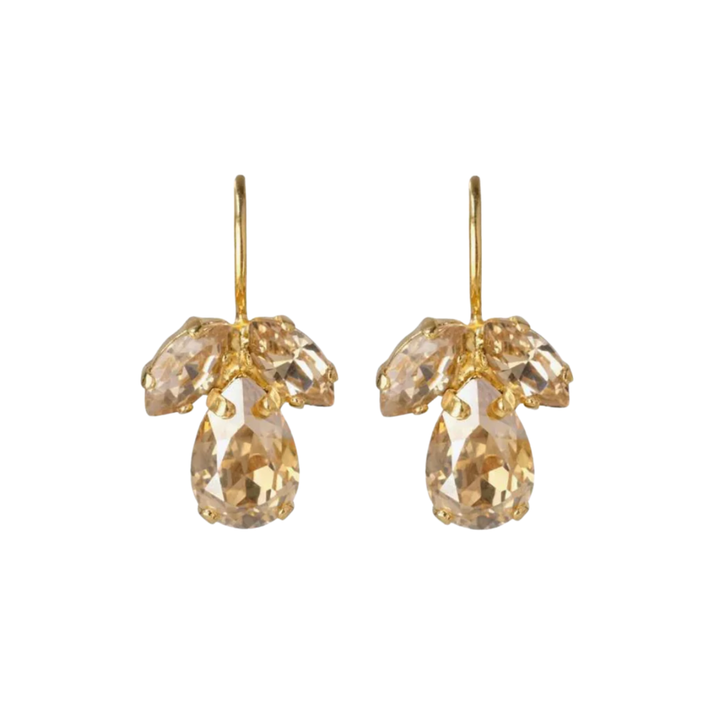PETITE TIMO EARRINGS GOLD GOLDEN SHADOW / SILK