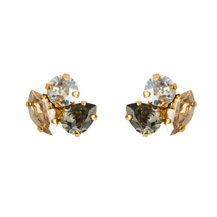 ANA EARRINGS GOLD	BLACK GOLDEN COMBO