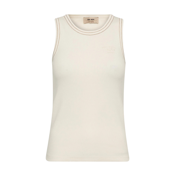 MMAra Rib Tank Top Ecru