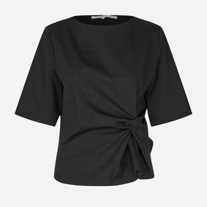 Arkai Drape Tee Black