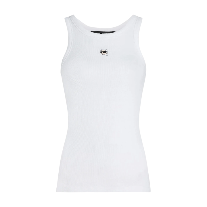 IKON RIBBED TANK TOP WHITE
