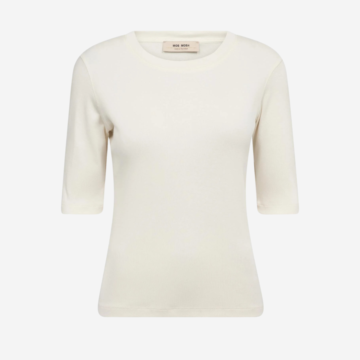 MMMali O-neck 3/4 Sleeve Tee Ecru