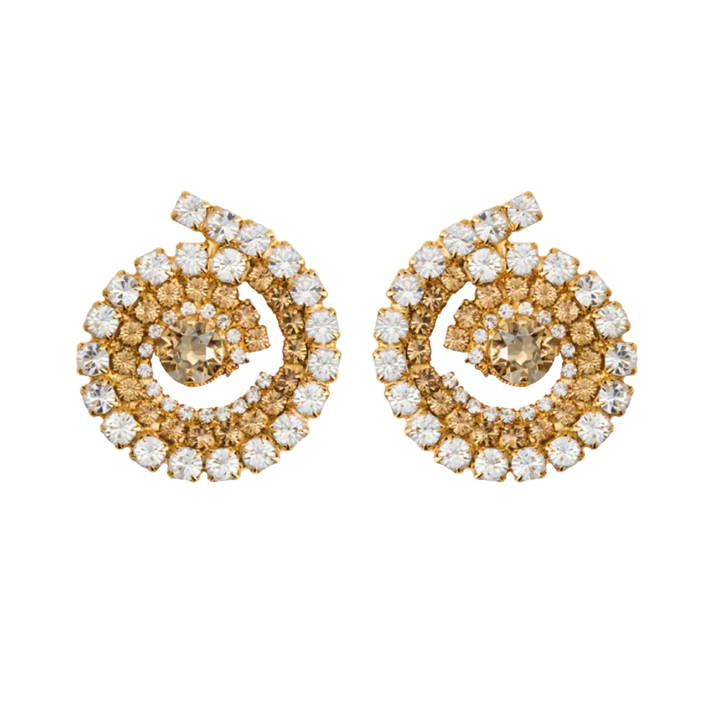 ZIA EARRINGS GOLD TOPAZ COMBO