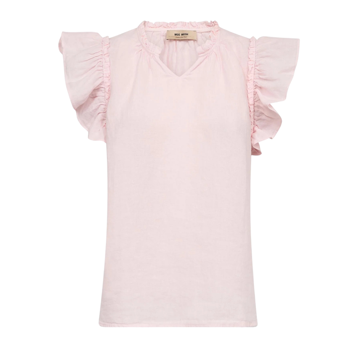 MMTea Linen Blouse Ballet Slipper