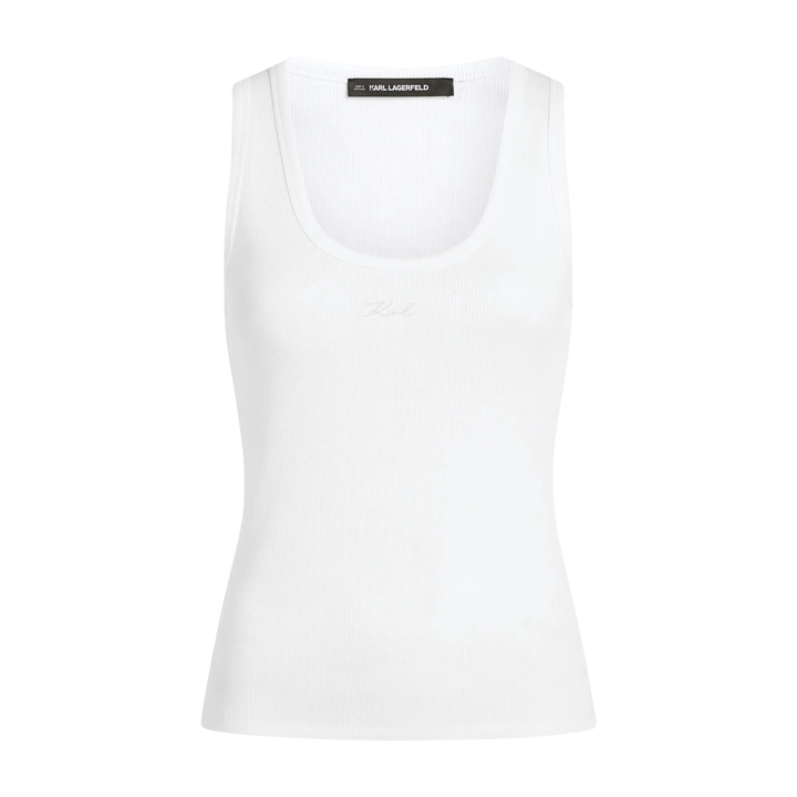 SIGNATURE TANK TOP WHITE