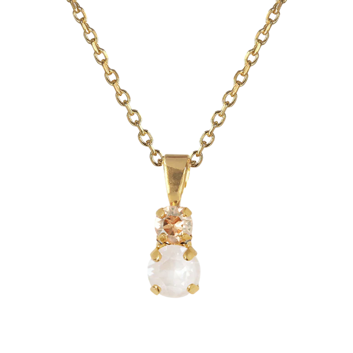 LEAH NECKLACE GOLD ELECTRIC WHITE COMBO