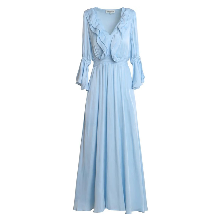 Meridian Solid Dress Blue