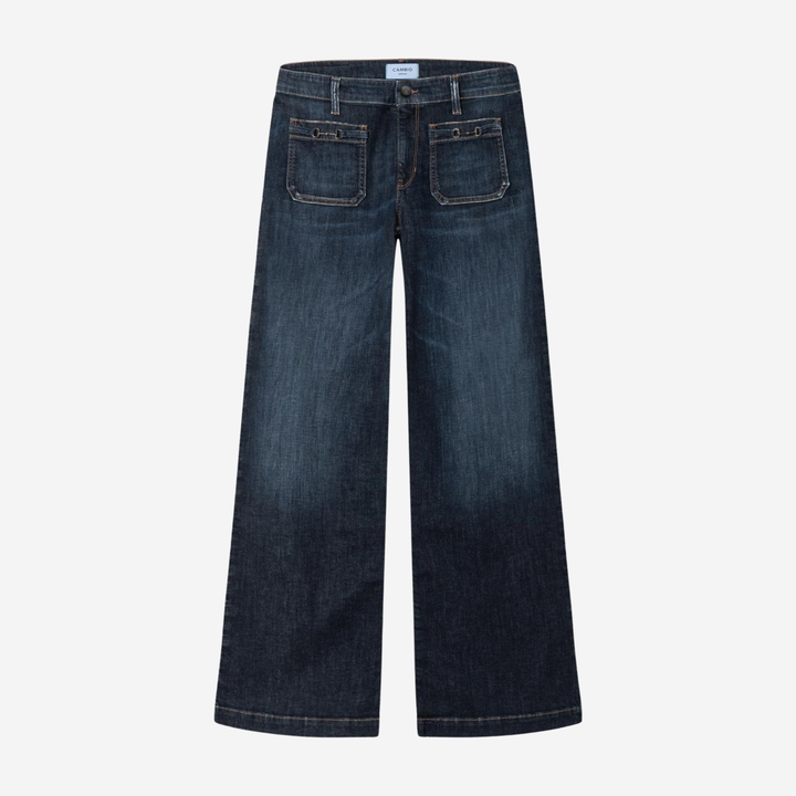 Ada Patched Pocket Dark Blue Denim