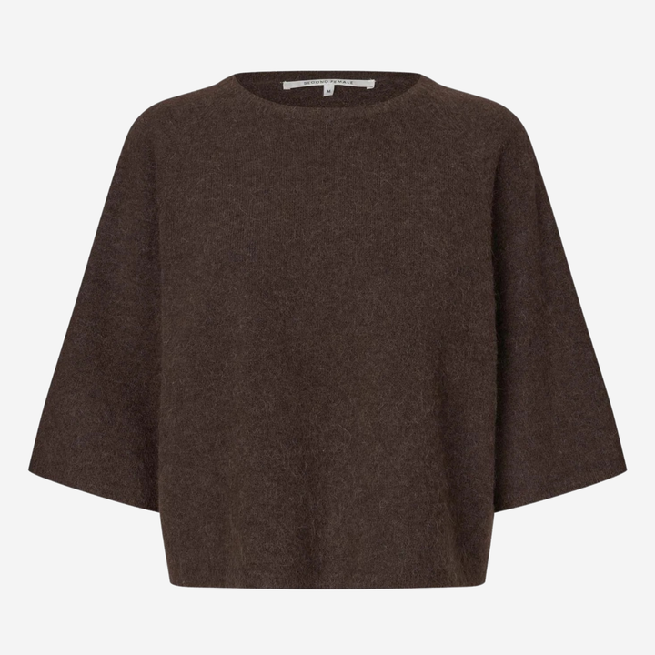 Gabby Knit SS O-Neck Demitasse