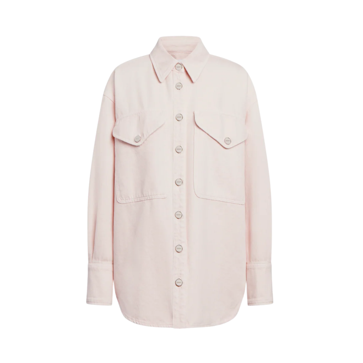 CAMICIA OVERSIZED RIGID DENIM PINK