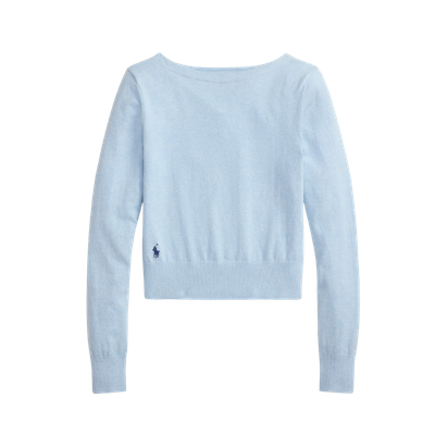 Cotton-Blend Boatneck Sweater