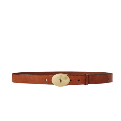 POLO ID OVAL-BUCKLE VACHETTA BELT