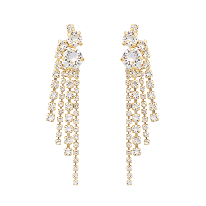 AMY EARRINGS GOLD	CRYSTAL