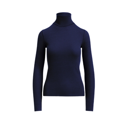STRETCH-BLEND TURTLENECK