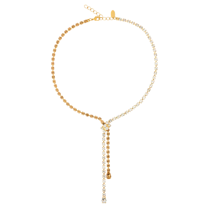 YVETTE NECKLACE GOLD TOPAZ COMBO