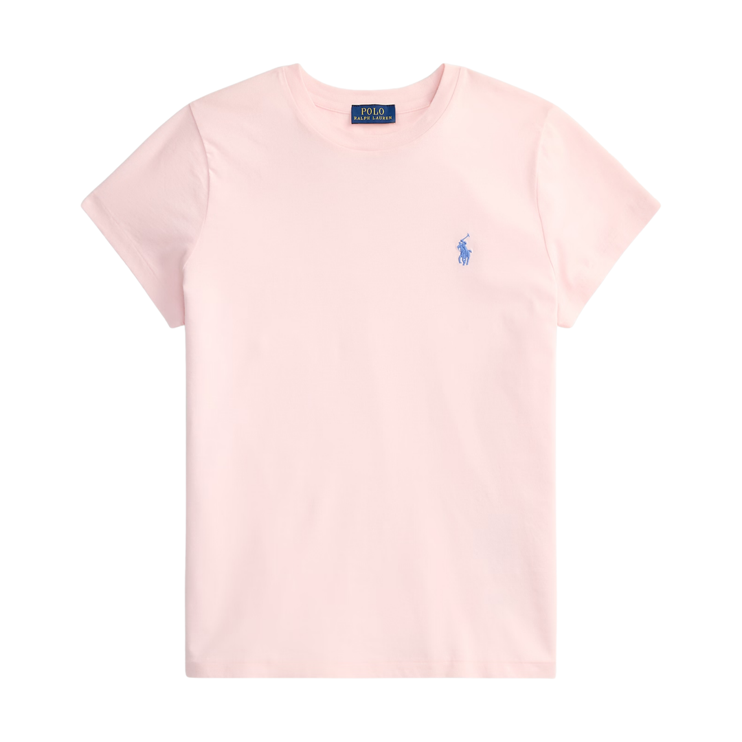 CLASSIC FIT COTTON JERSEY CREWNECK TEE Pink Sand