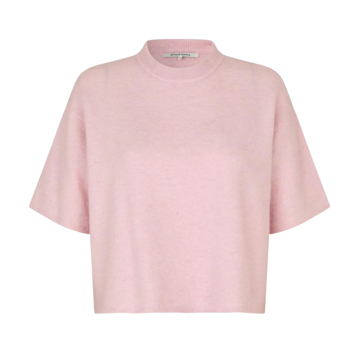 Gabby Knit O-Neck Pale Lilac