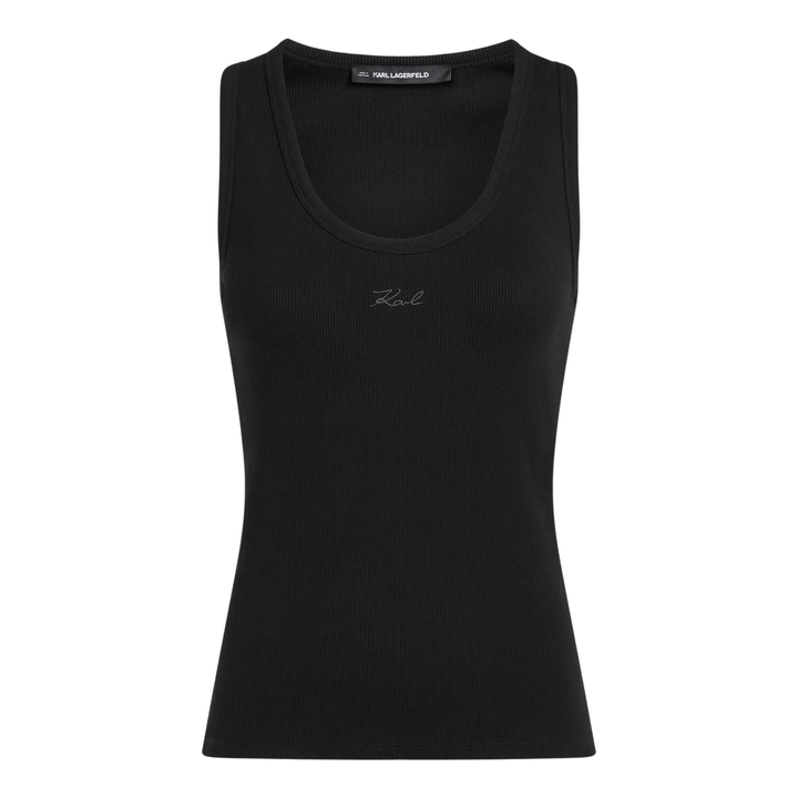 SIGNATURE TANK TOP BLACK