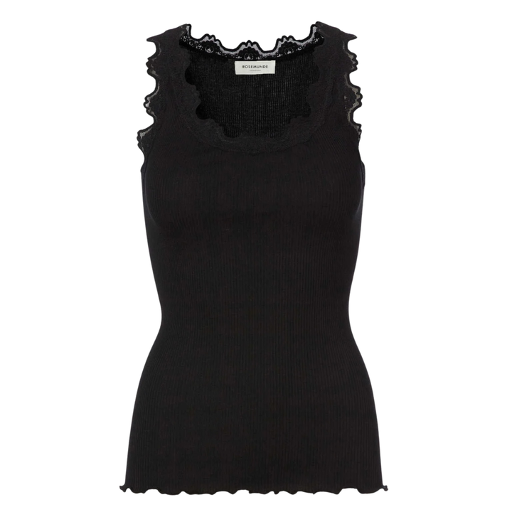 RWBabette U-Neck Lace Top Black