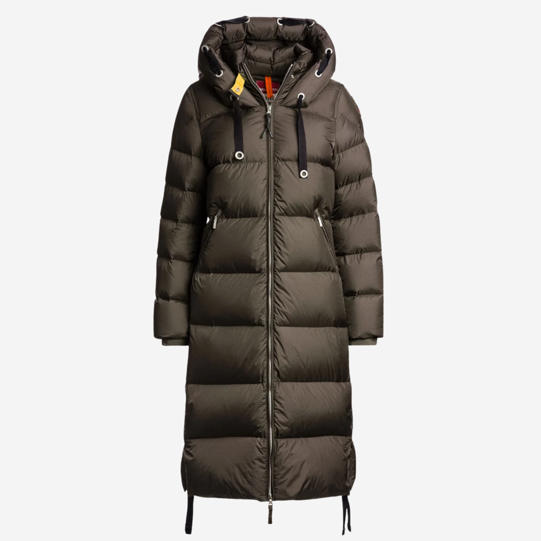 PANDA Long Down Jacket Antique Bronze