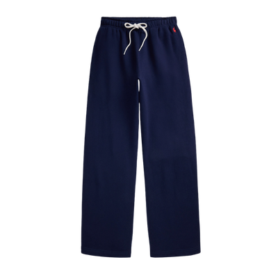 DRAWSTRING FLEECE WIDE-LEG SWEATPANT