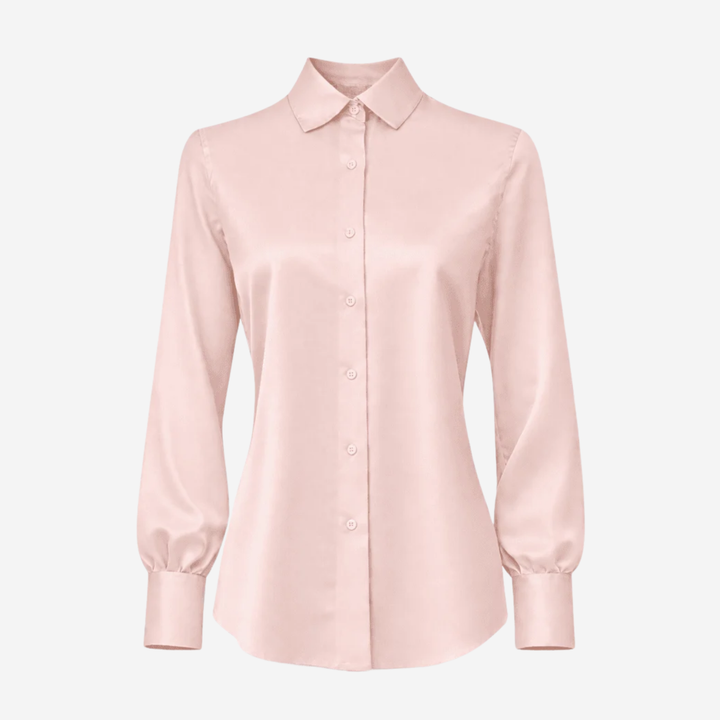 Classic Silkebluse Pink