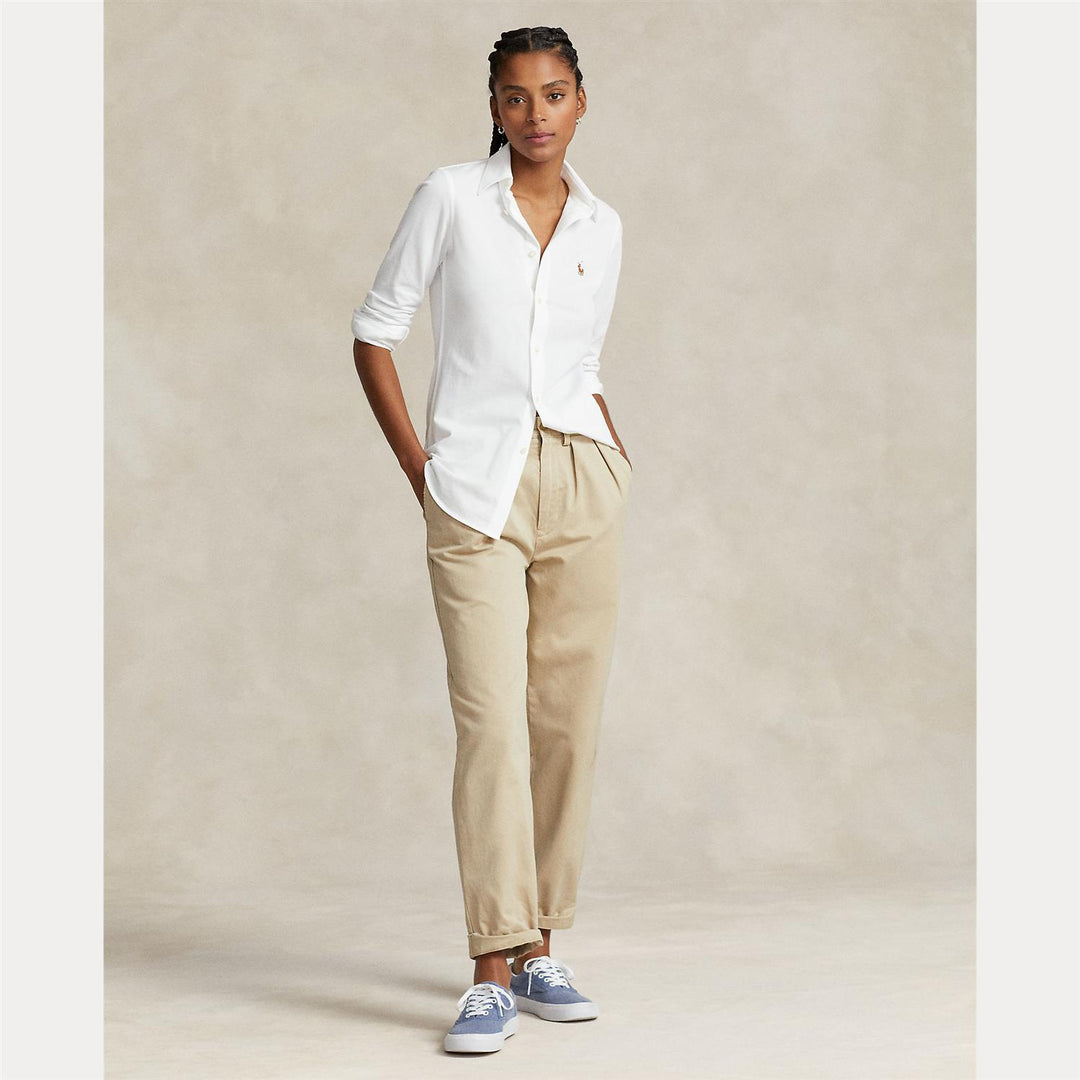 SLIM FIT KNIT COTTON OXFORD SHIRT