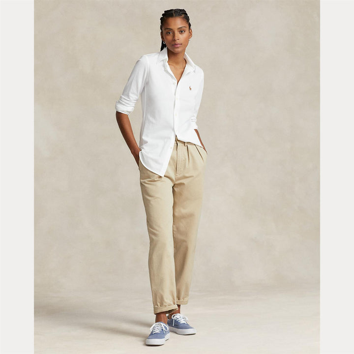 SLIM FIT KNIT COTTON OXFORD SHIRT