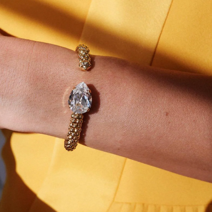 CLASSIC ROPE BRACELET GOLD CRYSTAL
