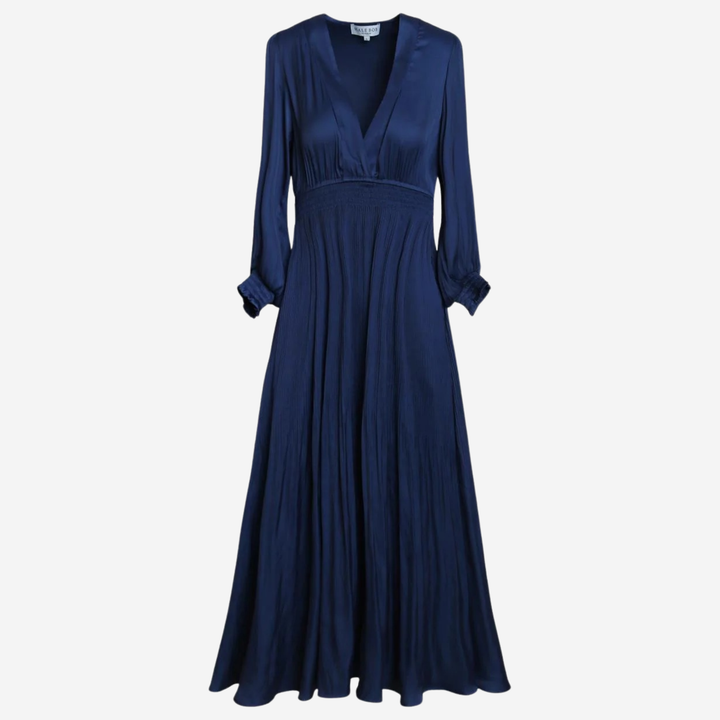 Adriel Solid Dress Navy